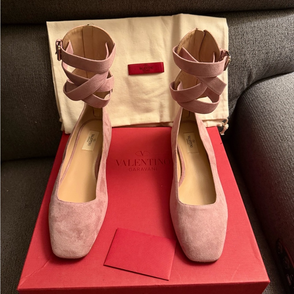Valentino Garavani ankle wrap ballet flats